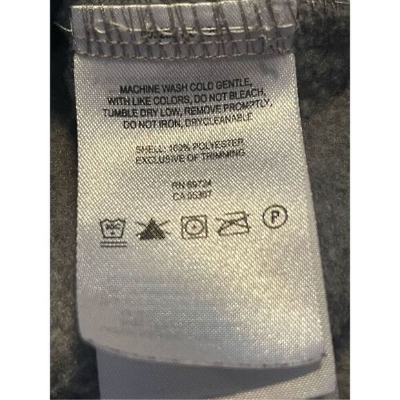 Columbia Womens Gray Long-Sleeve Full-Zip Pointed Collar Fleece Jacket Medium - Picture 9 of 15